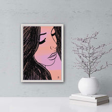 Load image into Gallery viewer, Bethany Lady Face Print White Vase