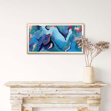 Load image into Gallery viewer, Blue Pink Abstract Oasis Original Art